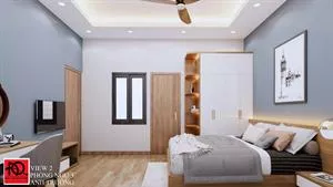 Xây nhà trọn gói Phan Thiết nhà phố đơn giản hiện đại 5x14m 800 triệu
